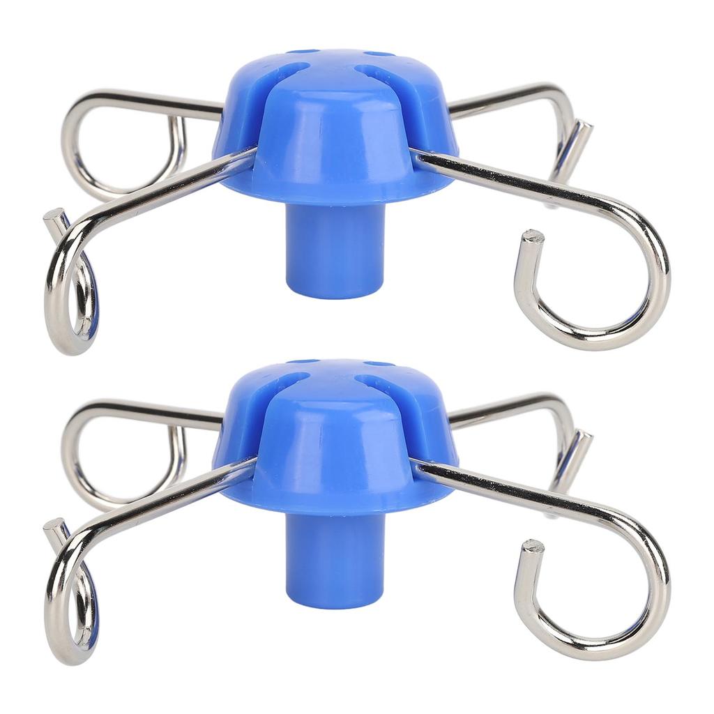 2PCS Ganchos para Suporte de Soro 4 Cabides Metal Gancho Vertical para Suporte de Infusão para Uso Médico Hospitalar