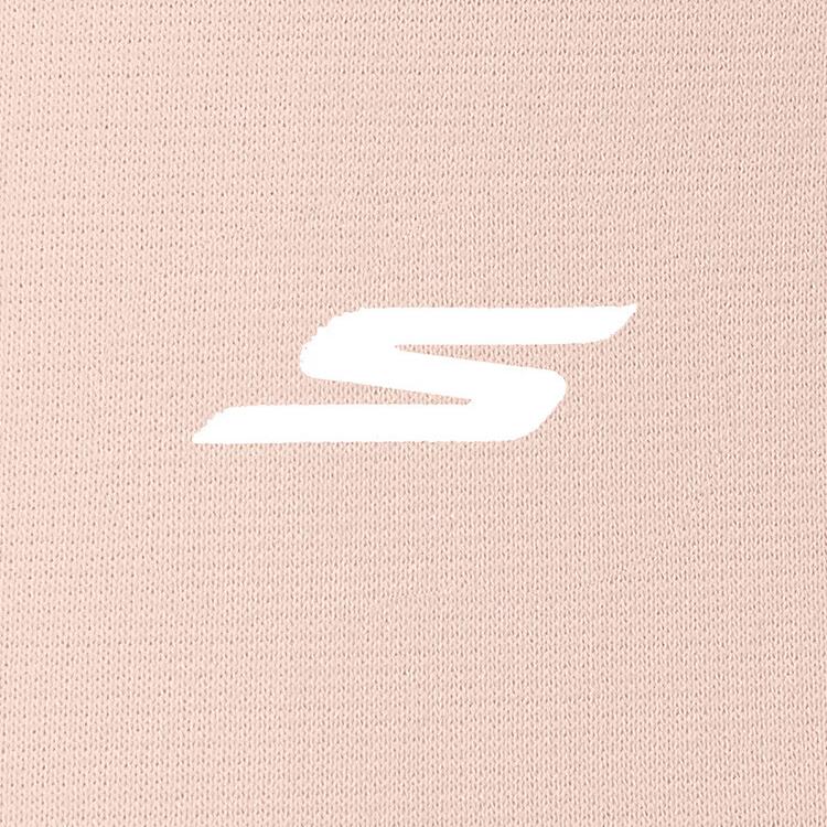Skechers Basic Sports Series Fashion Breathable Trendy Simple Short Sleeve T-Shirt Women Tops Cloud-Pink P225W275-053G