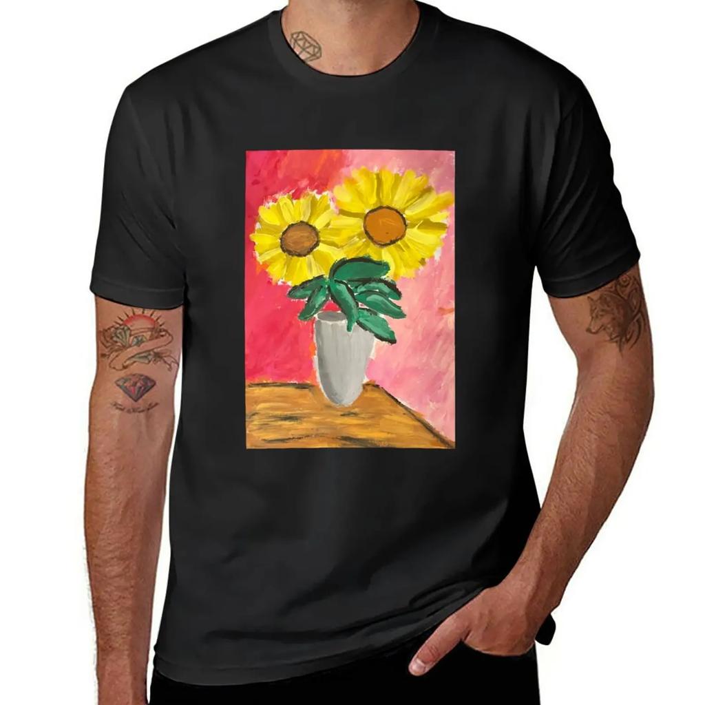 Yellow Petals T-Shirt Aesthetic clothing kawaii clothes clothes for men