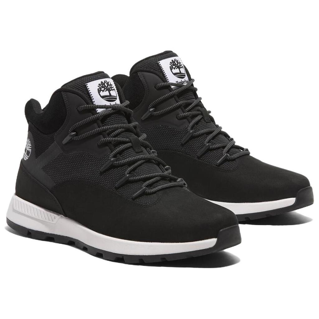 Timberland Men's Sprint Trekker Mid Lace-Up Sneaker Black Nubuck A6CPSW05