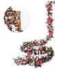 Artificial Garland Flower Fake Silk Rose Floral Vine Hanging Party Wedding Decor