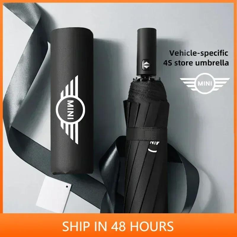 -Ombrello Pieghevole Automatico per Auto Parasole Portatile Per BMW MINI WORKS One Cooper S JCW R60 R59 R58 R57 R56 R55 R53 R52 R50 F55 F5