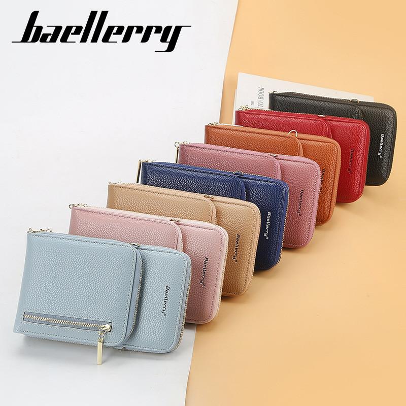 Ladies Wallet Pu Leather Large Capacity Vertical Phone Purse With Water Resistant Design For Daily Use