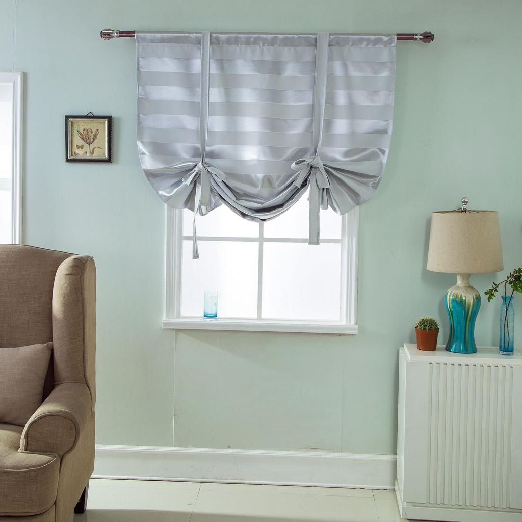 Nordic Finished Curtains Strap Curtains Blackout Roman Curtains Slip Curtains