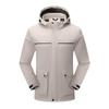 Outdoor Integrated Fleece Waterproof and Windproof Jacket for Men and Women, Warm and Thickened Jacket, Overalls