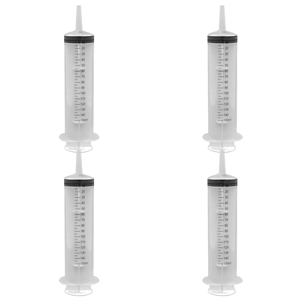 60-150ml Measuring Syringe Glue Filling Plastic Syringe Nutrient Sterile Without Needle Watering Refilling for Animal Feeding