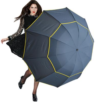 Extra Oversize Large Compact  Umbrella Double Canopy Vented Windproof Waterproof Stick Umbrellas