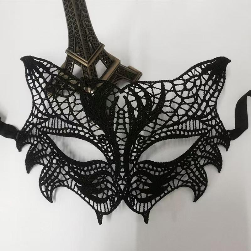 Black Lace Masquerade Mask Unshaped Sexy Women s Half Face Cosplay for Carnival Halloween Party Festive Masquerade Supplies