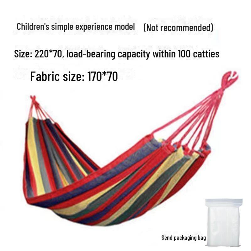 

Уличные качели-гамак из холста, одноместные/двухместные, с защитой от опрокидывания, полиэстер, хлопок, дизайн с цветными полосками