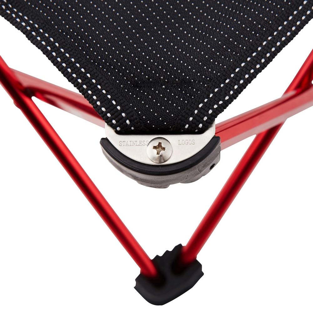 Logos Outdoor Chair 7075 Cubic Chair (73175001) Lightweight Polyester Red Duralumin Folding Camping Chair with 120kg Weight Capacity