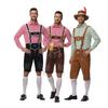 Bavarian Traditional Oktoberfest Overalls Set Men Suede Fabric Stage Party Wear