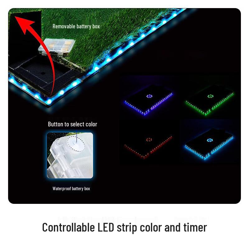 WEZHO Luminous Floating Golf Green Practice Set