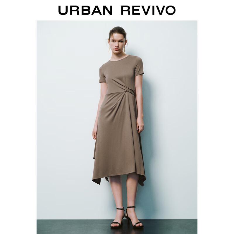 

UR Women s Twist-Front Short-Sleeved A-Line Dress XS