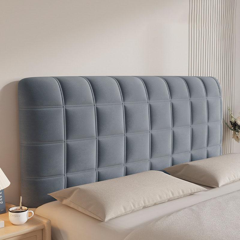 Velvet Bed Headboard Cover Slipcover Removable Washable Protector for Wooden Bed Renovation Decorative Headrest Home Decor