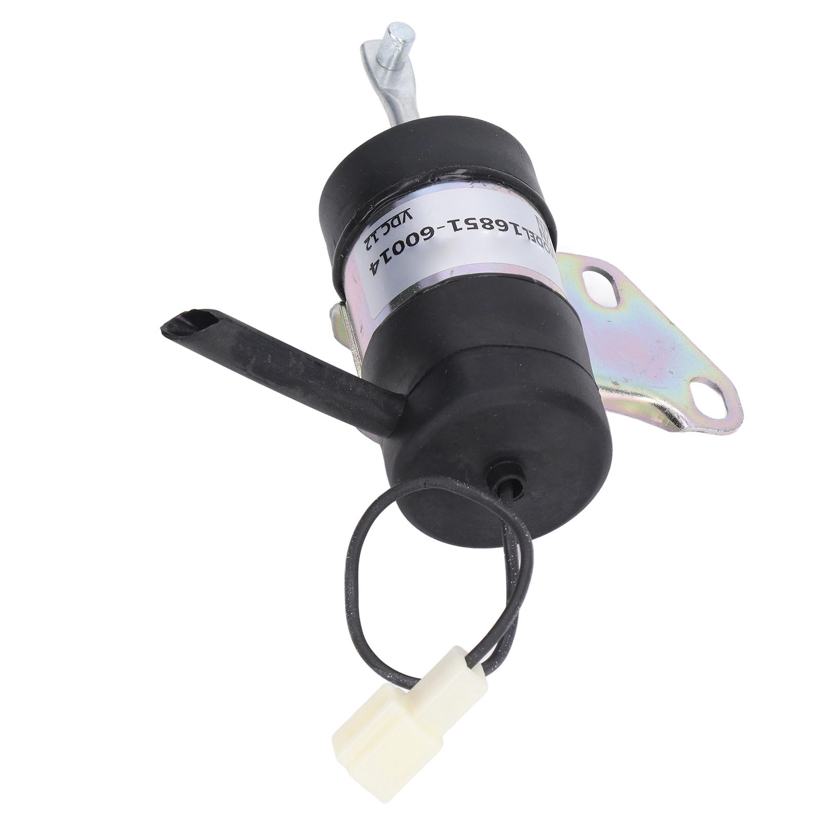 

Fuel Shut Off Stop Solenoid 16851‑60014 Replacement for Kubota BX2230D RTV900R RTV900T B7410D BX1500D BX1800D