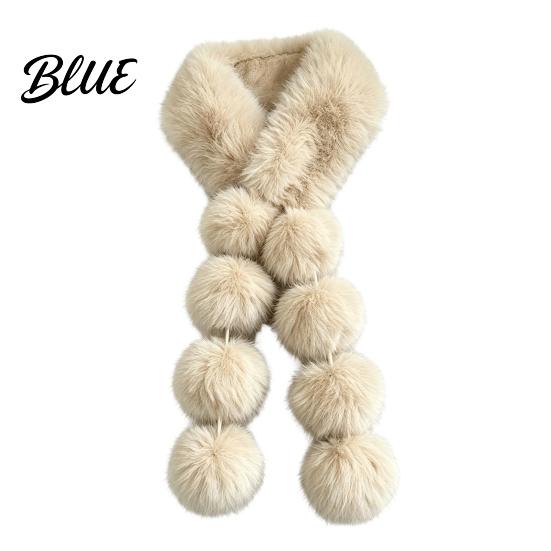 Elegantes Geschenk für Frauen Kunstpelzschal Winter-Nackenschutz mit Magnetschnalle Kragenumhang Drapierendes Design Plüsch Lang Weich Kaltes Wetter Praktisch