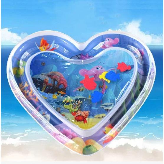 Large Baby Playing Water Mat Inflatable Water Cushion Baby Play Mat Inflatable Tummy Time Mat Early Education Water Cushion