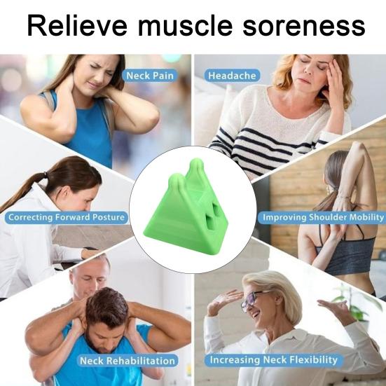 Yousheng Neck Relief Massager Ergonomic Acupressure Tool for Tension & Pain Portable Plastic Trigger Point Muscle Relaxer for Office Home Travel Use