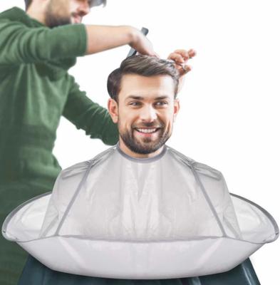 Umhang mit Haarschneideschirm – Friseurschürze zum Haareschneiden, Rasieren und Reinigen des Haushalts