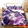 Kyaru Bedding Set Single Twin Full Queen King Size Bed Set Adult Kid Bedroom Duvetcover Sets Anime Parure De Lit Bed