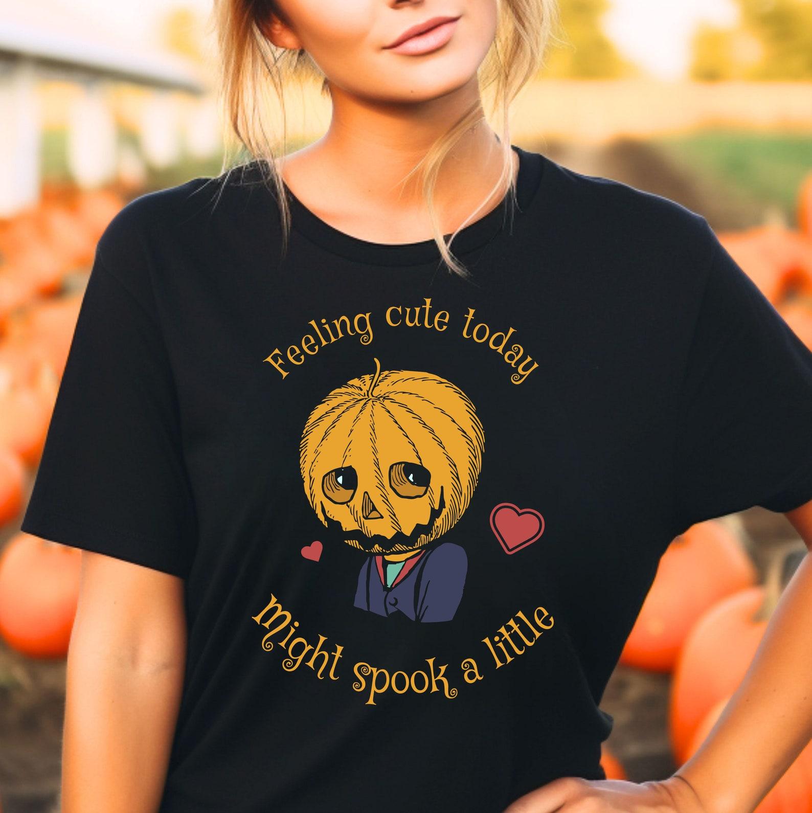 Spooky Pumpkin T-Shirt: Halloween Unisex Soft-Style Tee 2XL