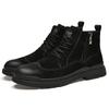 Golden Sapling 2025 New Spring Retro Boots for Man Outdoor Vintage Chunky Flats Male Genuine Leather Lace-up Ankle Boot Shoes