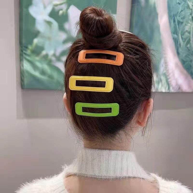 8 Pieces of New Hair Clip Girls Side Clip Candy Color Bb Clip Hair Card Sub Headdress