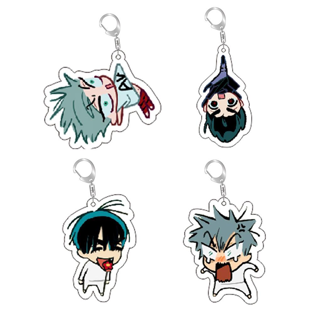 Popular Anime Alien Stage Chibis Keychains for Women Accessories Bag Luka Ivan Till Mizi Hyuna Sua Keyrings Jewelry Fans Gifts