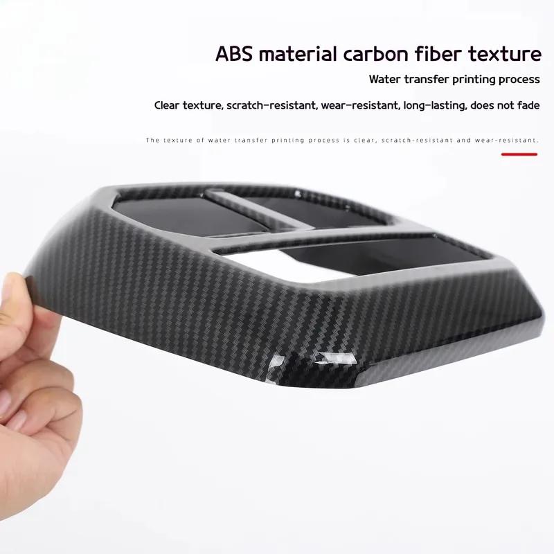 For BMW ix IX40 IX50 M60 -2025 Car carbon fiber rear air conditioner out of trend protection interior decorative accessori