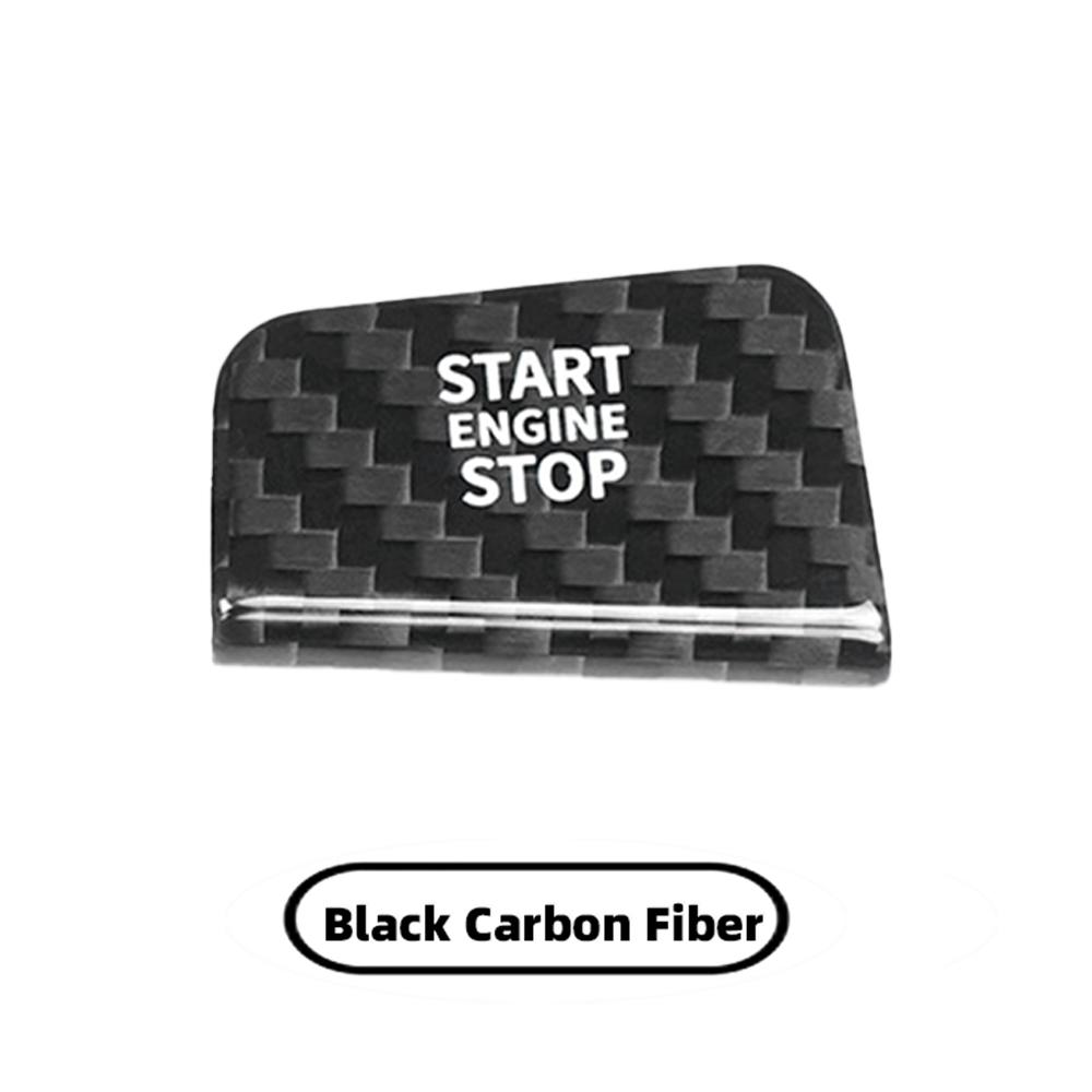 

For BMW 5 7 Series G60 G70 Car Interior Engine Start Stop Button Cover Real Carbon Fiber Sticker Accessories Auto Modifications чёрный
