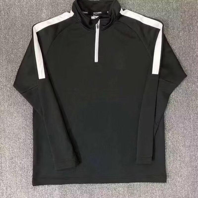 Unisex Quick-Dry Half-Zip Long-Sleeve Striped Running Top for Track and Field - Ideal for Spring/Autumn Sports or Exams