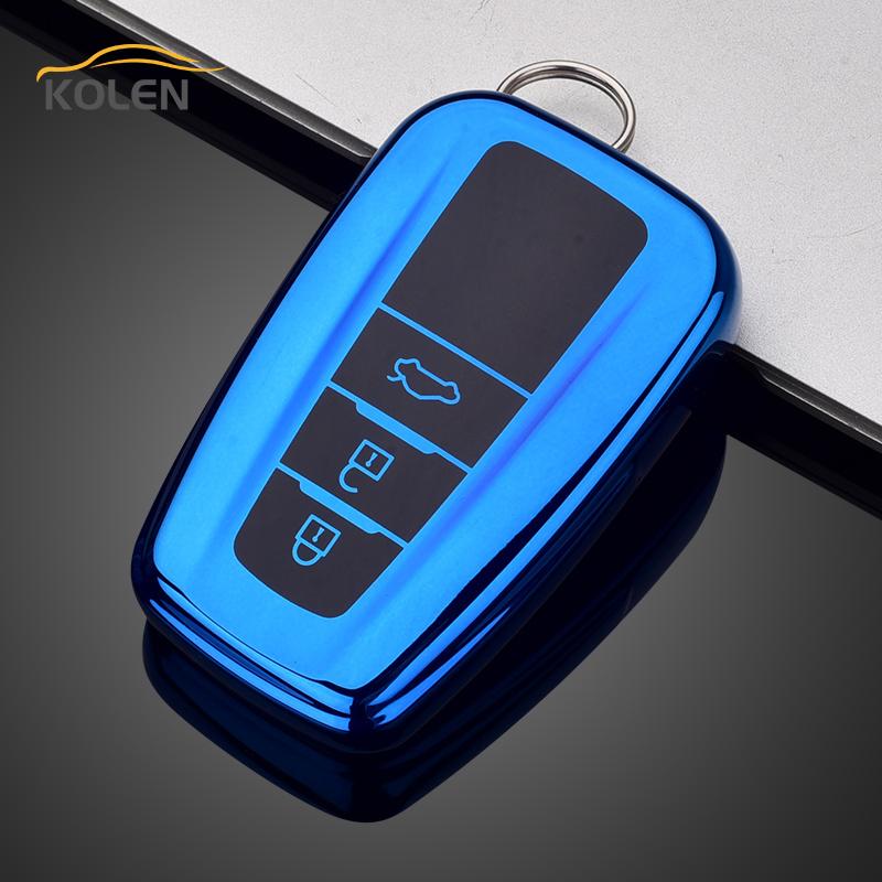 Soft TPU Car Remote Key Case Cover Shell Fob For Toyota Prius CHR C-HR Camry Corolla RAV4 Avalon Land Cruiser Prodo Accessories