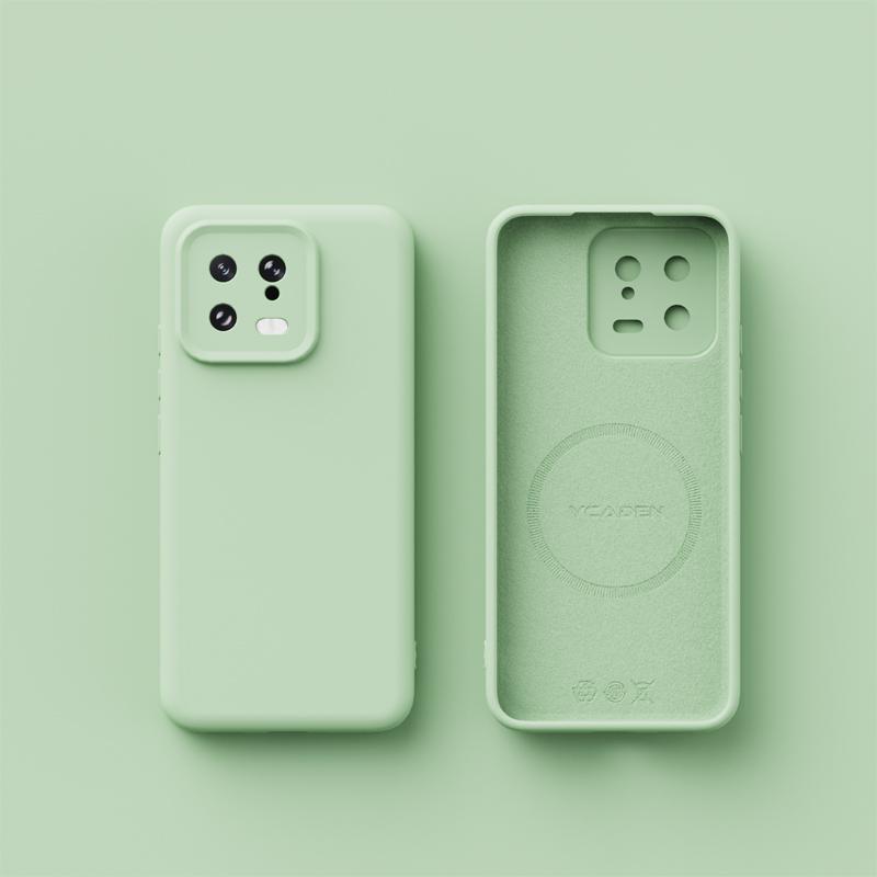 Xiaomi 13 12 Pro 12x 12s İçin Kablosuz Şarj Magsafe Yumuşak Sıvı Silikon Telefon Kılıfı Manyetik İnce Cilt Koruma Kapağı