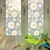 Floral Rainbow Static Sticker Window Privacy Film UV Protection Glass Sticker Non-Adhesive Window Cling for Home Bedroom Living Room Decor