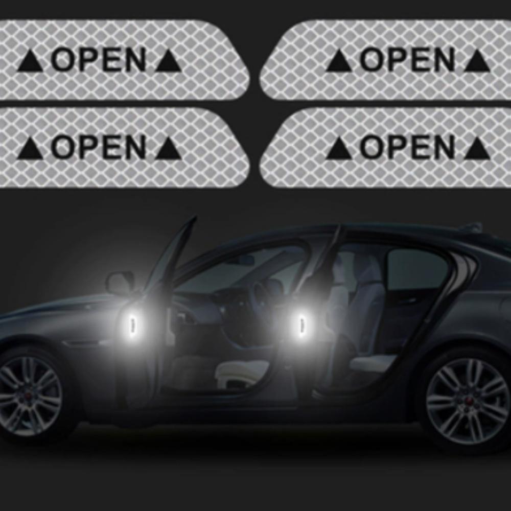 

Car Door Sticker Safety Open Warning Reflector Tape For Dacia Duster Dokker Logan Lodgy MCV 2019 Sandero Stepway срібний