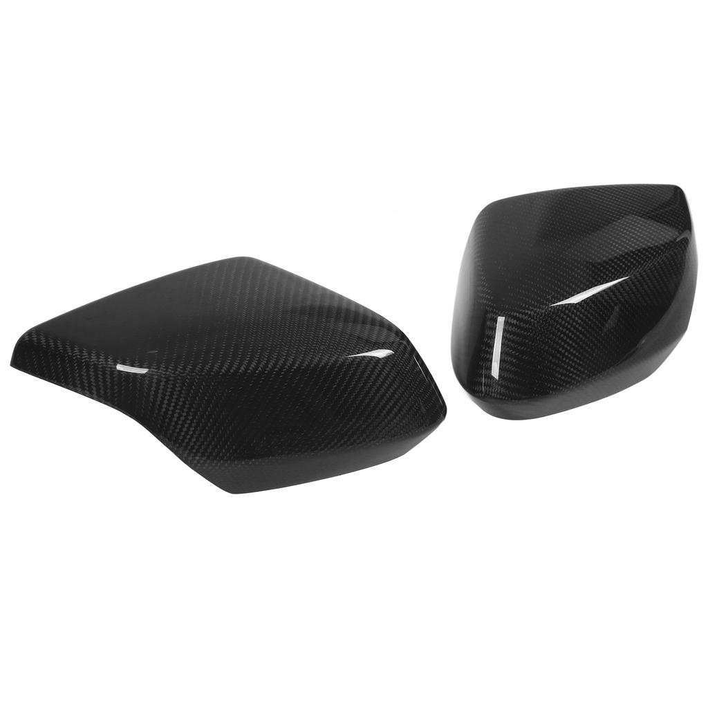 Paar Carbonfaser Seitenspiegelkappe Rückspiegel Dekorleiste Ersatz für Corvette C8 Z51 2020 Up