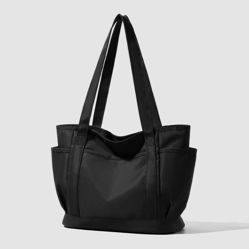 

Women s Japanese & Korean Large Capacity Canvas Shoulder Tote Bag чорний