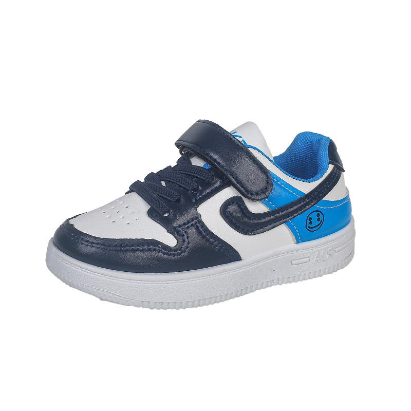 

Boys shoes spring 2025 new girls sports shoes medium and large children s board shoes low-top aj children s breathable casual shoes 37 (inner length 22.5CM) синий