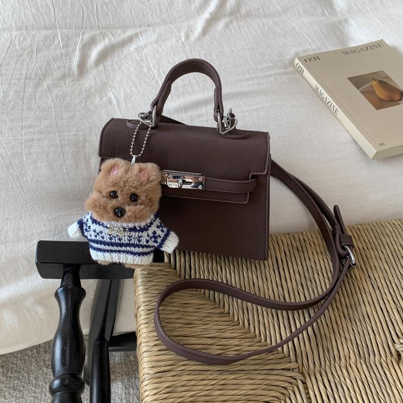 

Commuter small bag women s new trendy handbag Korean version versatile single shoulder oblique span fashionable texture Kelly bag no pendant