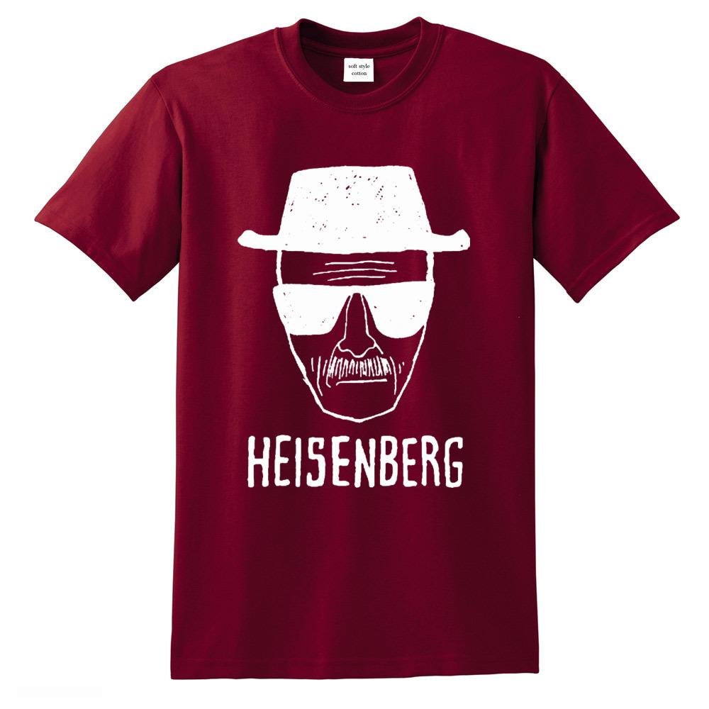 Cool Men Tshirt Breaking Bad Clothes Top Quality 100 Cotton Loose Heisenberg Printed T Shirt Casual Mens Tshirt