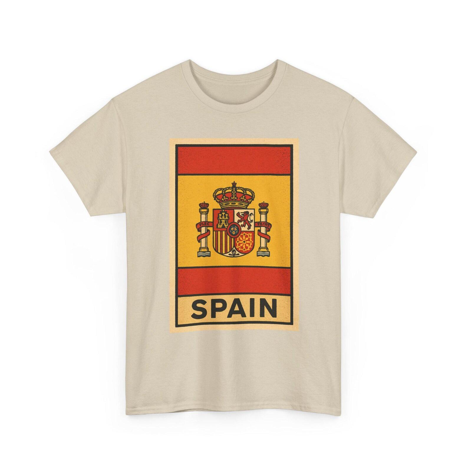 Spain Flag T-Shirt Unisex: Retro Madrid Tee XL