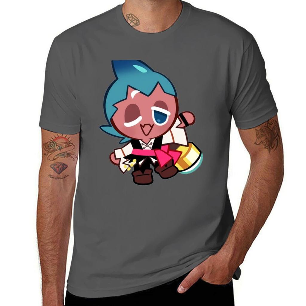 Sorbet Shark Cookie Cookie Run Kingdom Tshirt Casual Breathable Short Sleeve Top