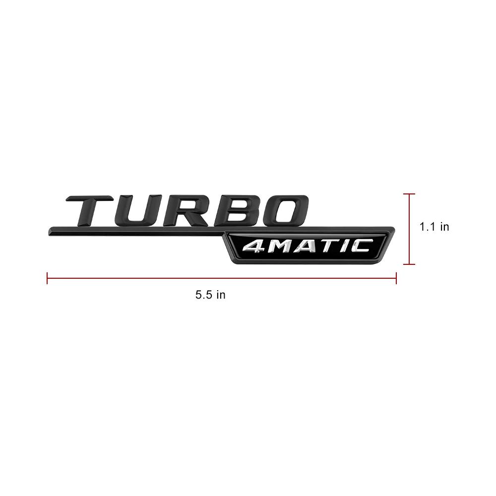 2pcs TURBO 4MATIC Fender Sticker Front Door Side Sticker for Brabus Mercedes Benz AMG Maybach A/C/E/S Brabus Sticker Christmas