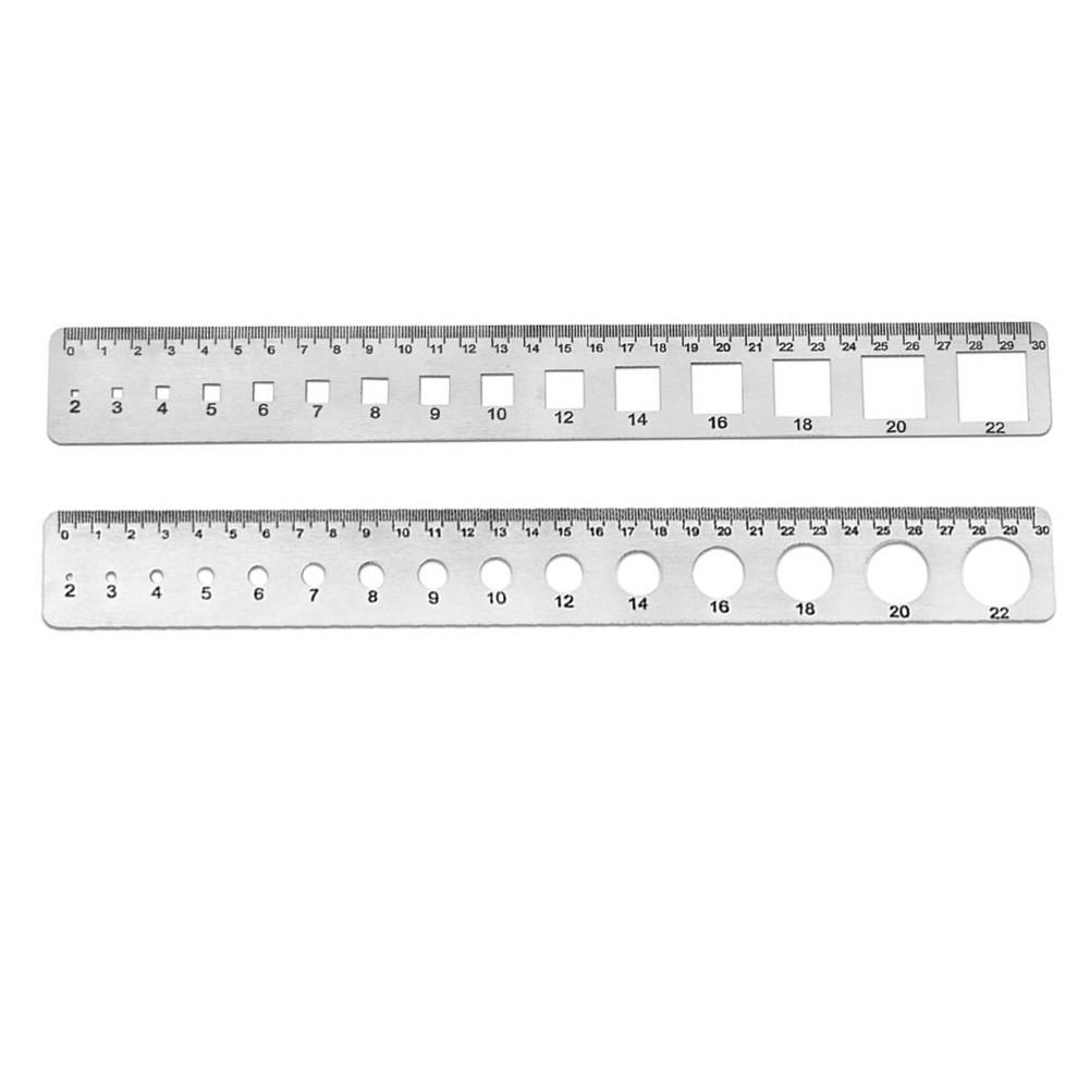 Diameter Measurement Multi-function Ruler Stainless Steel Ruler