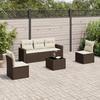 VidaXL Garden Lounge Set with Cushions 6 Pcs, Sofas with Adjustable Feet, Outdoor Furniture Set Patio Terrace, 3218793
