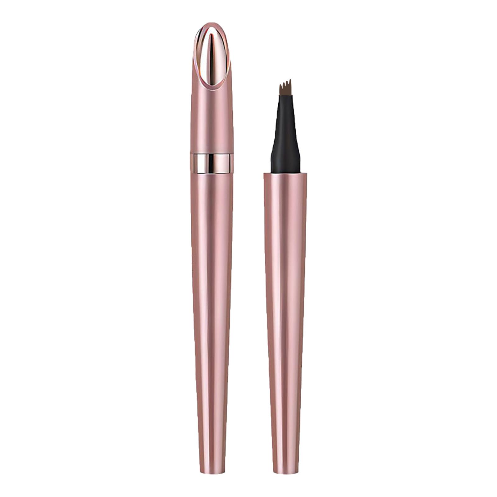 Rose Gold Four Pronged Eyebrow Pencil  And Non Smudging Liquid Four  Water Eyebrow Pencil 1ml One Size коричневый