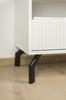 Loft Furniture Leg, Matt Black, Height 15 Cm, for Sofas and Corner Sofas