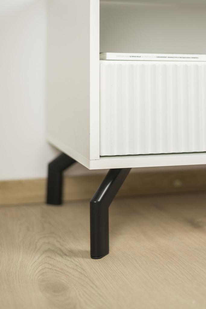 Loft Furniture Leg, Black Matte, Height 17 Cm
