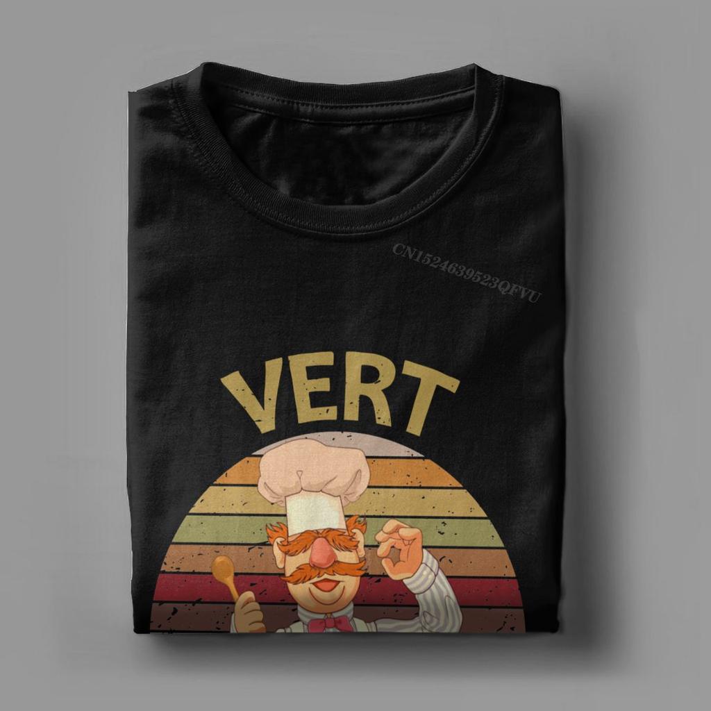 Men T-Shirts Vert Der Ferk Cook Swedish Chef Casual T Shirts Graphic Cooking Culinary T Shirts EMO Clothes Printed