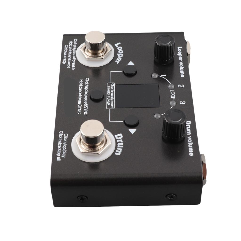 Drum Looper Pedal 4 Storage Location 11 Minutes Recording Time Metal Phrase Loop Effect Pedal with Tuner